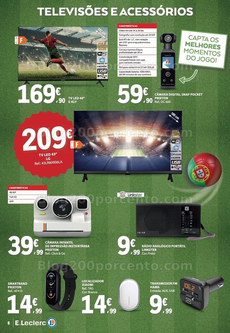 Antevisão Folheto E-LECLERC Tecnologia Especial Mundial Promoções de 2 a 21 junho